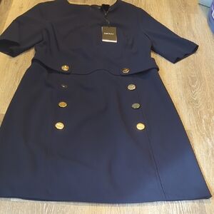 Dkny Navy Blue Dress Women's Size 10 New